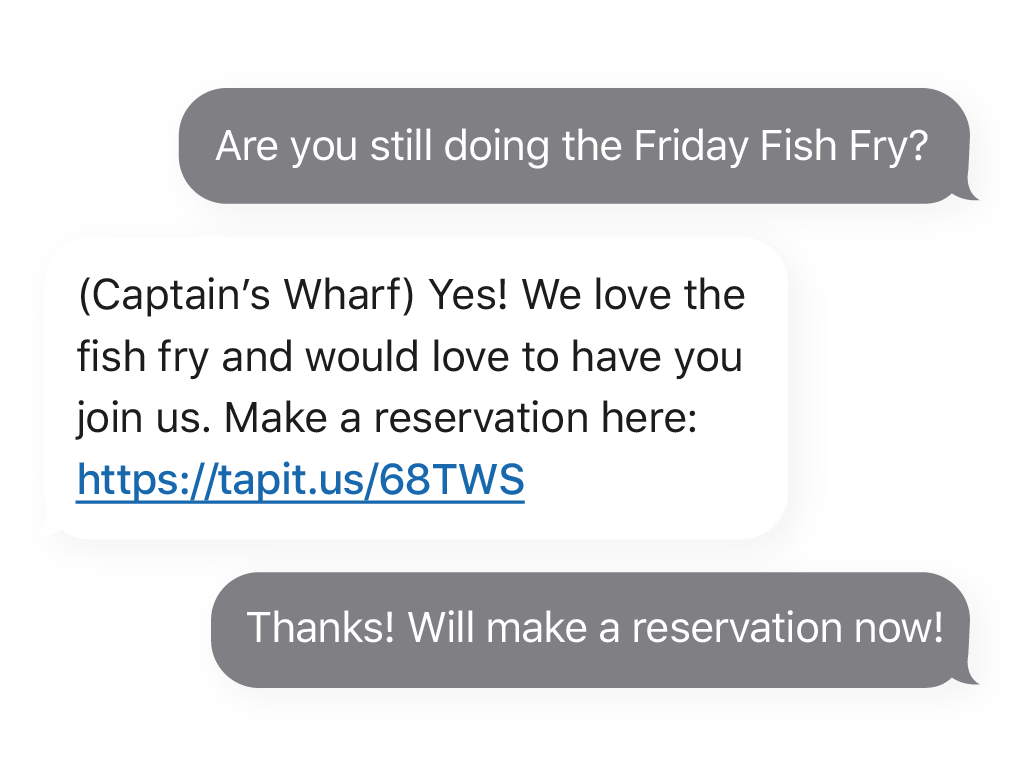 Text Enabled Landline Industry - Restaurants