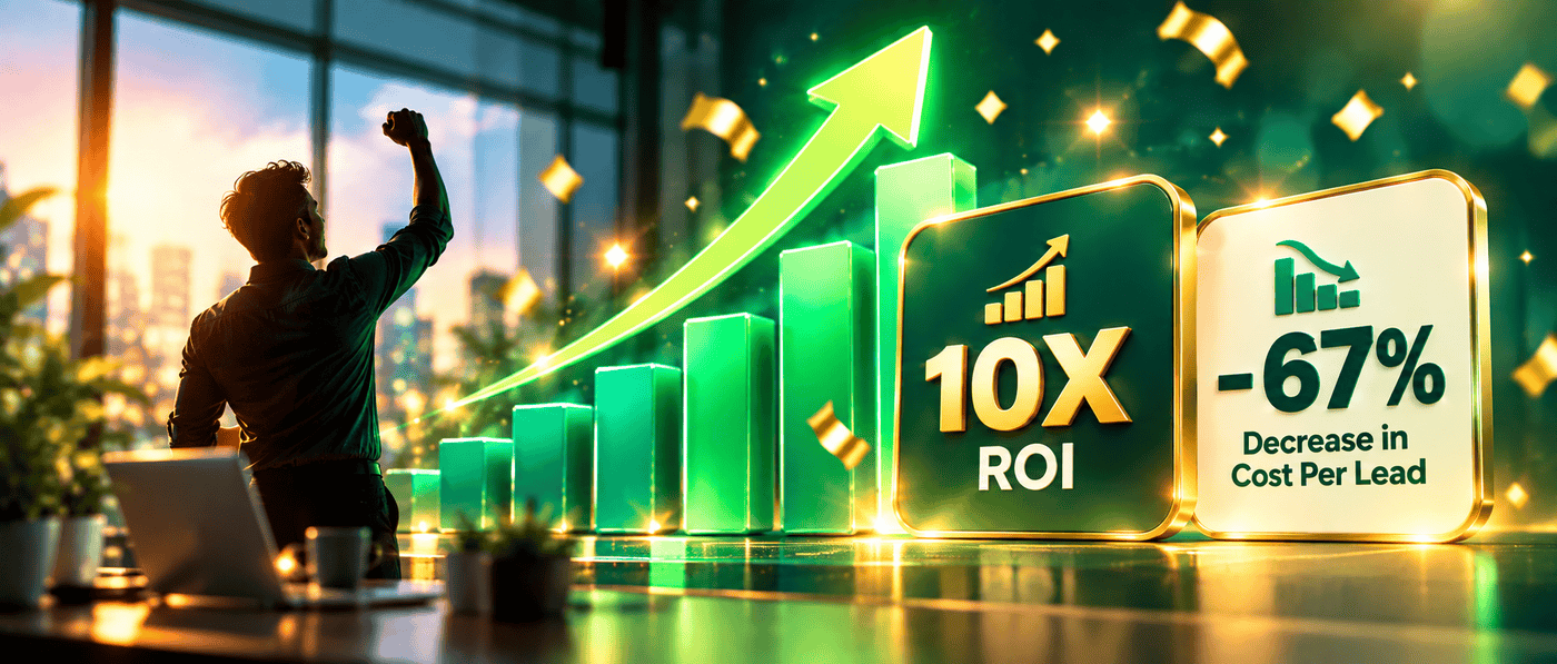 Five Tier results: 10X ROI and a 67% decrease in cost per lead
